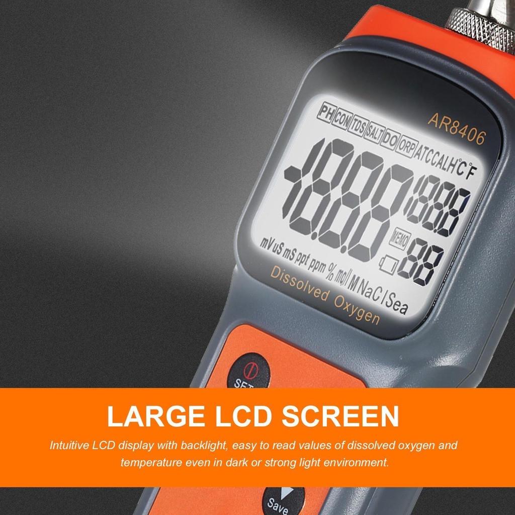 Dissolved Oxygen Analyzer Smart Digital Dissolved Oxygen Detector Portable Dissolved Oxygen Meter Water Quality Tester