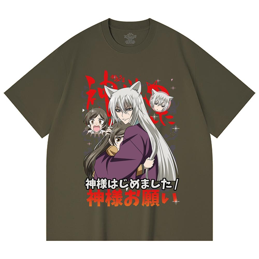 230 Gsm 100% Cotton Kamisama Kiss V1 Print Unisex Heavy Cotton T Shirt
