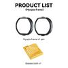 Lightweight Frame Lens Anti-Scratch Rings for PS VR2 Glasses Anti-Dirty Frame with Storage Bag Clean Cloth Replacement