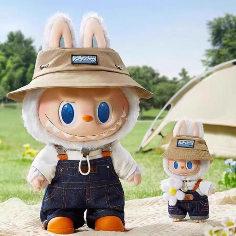 Popular Labobo Fall In Wind Home Key Chains Trendy Cool Soft Vinyl Plush Doll Pendant Cute Carton Characters Bubble Mart Key Rings for Handbags