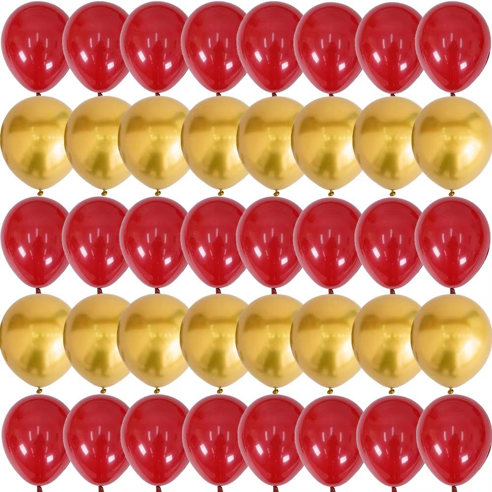 40/20 Adet 10 inç Nar Kırmızı Konfeti Lateks Balonlar Düğün Globos Doğum Günü Bebek Duşu Ev Yeni Yıl Partisi Süslemeleri