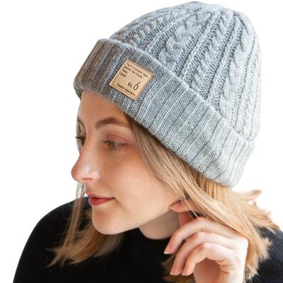 ICHIYON Knit Knit Knit Cold Protection [14+ PLUS] Cap, Hat, Women's Cap, Autumn, Winter, Ikni0126-gy