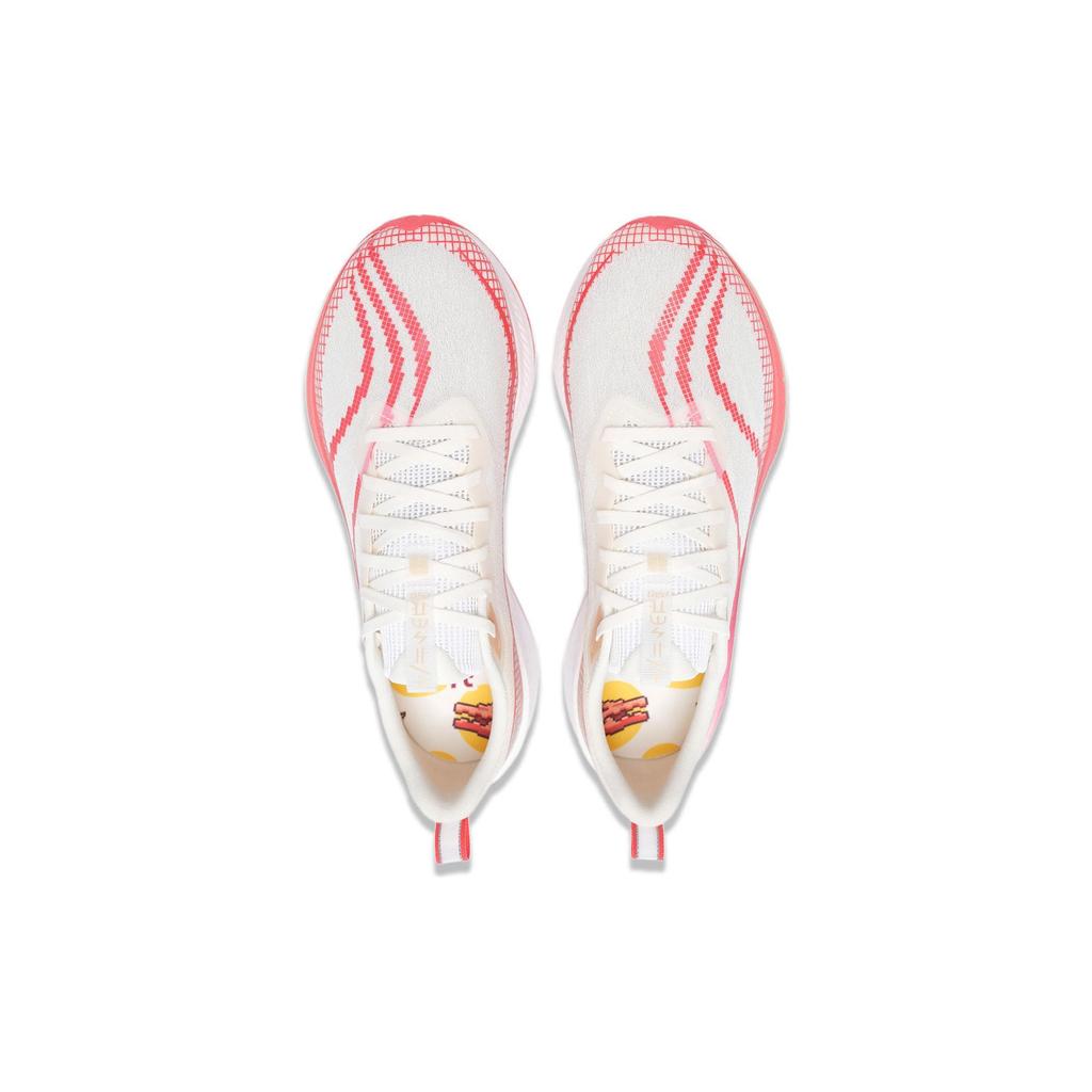 Li Ning Red Hare 7 Pro Cushioning Slip Resistant Abrasion Resistant Low top Running Shoes Men's White Red ARPU001-26