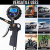 Digital Tire Pressure Gauge with Inflator, 3-250 PSI Air Compressor Accessories with Air Chuck Quick Connect Coupler, Car Attachments with Rubber