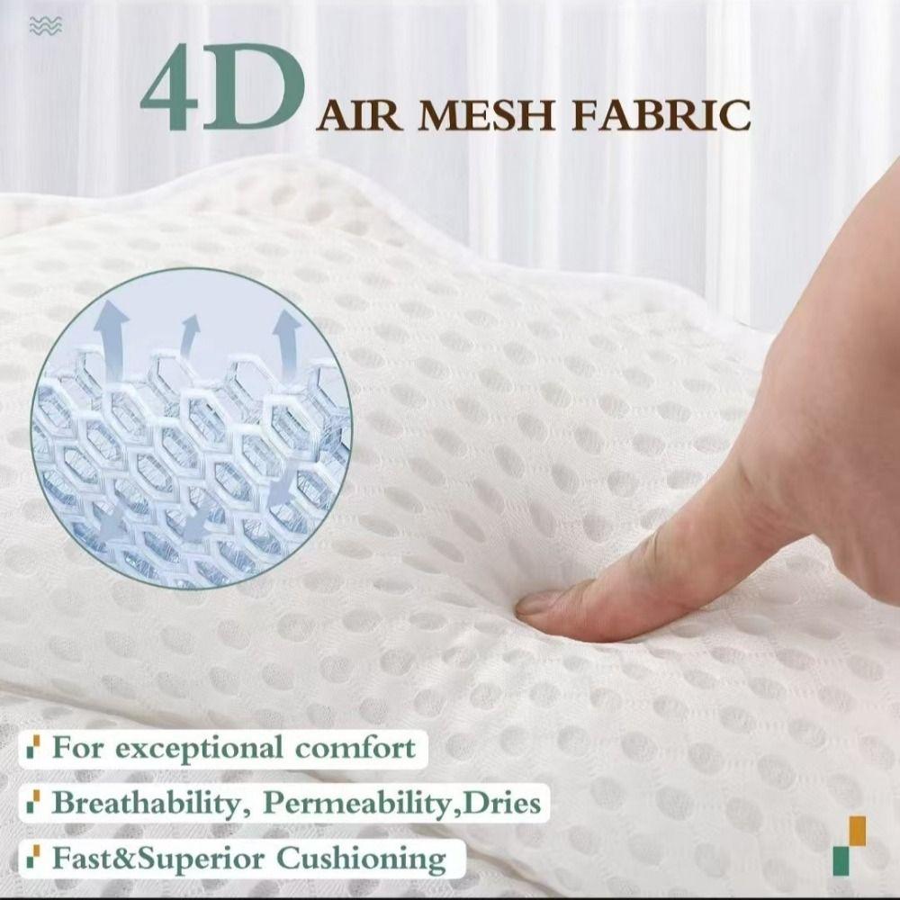 Soft Spa Bath Pillow Breathable Bath Pillow Durable 4D Bathtub Pillow  Home
