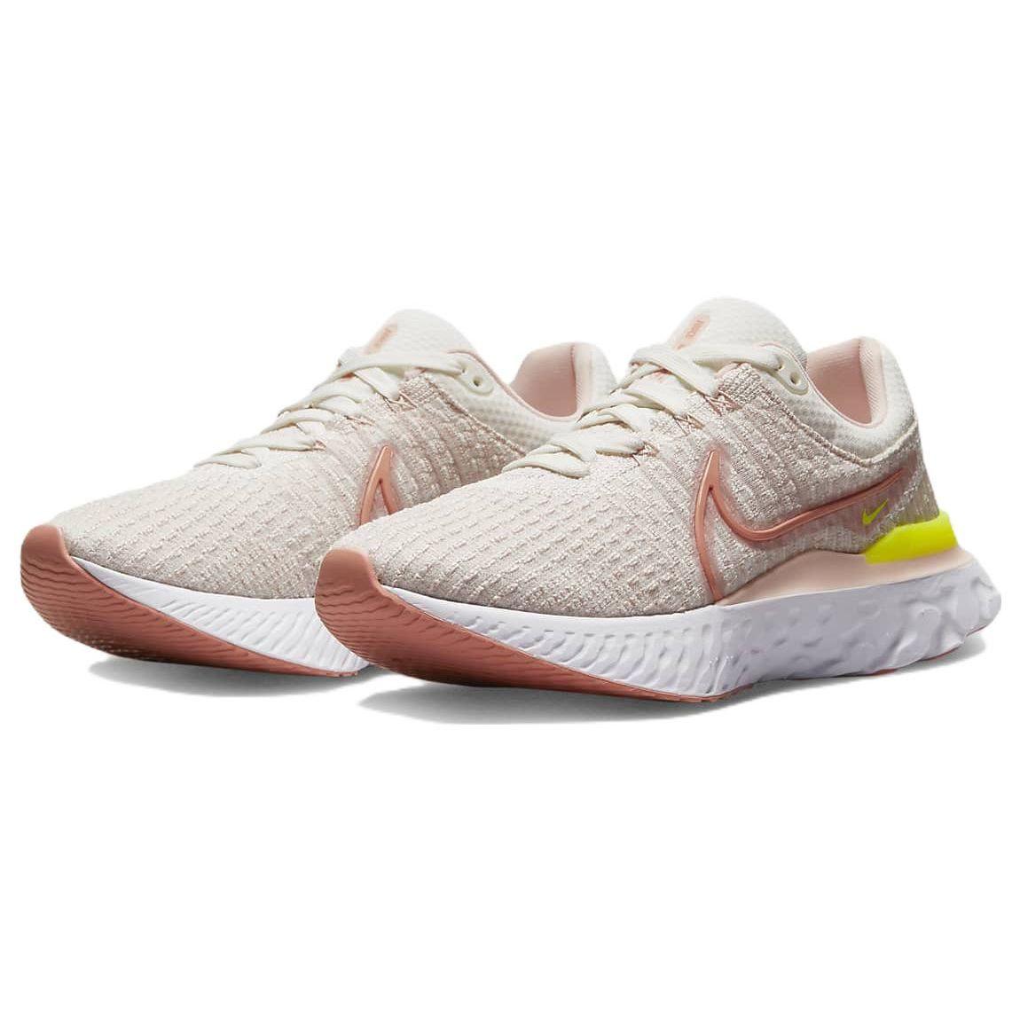 Женские кроссовки Nike React Infinity Run Flyknit 3 Sail Light Madder Root Розовый — фото 3