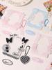 3 Inch Acrylic Photo Frame Idol Postcards Display Photo Cards Decoration Card Holder Fashion Chain Stand Card Protective Case