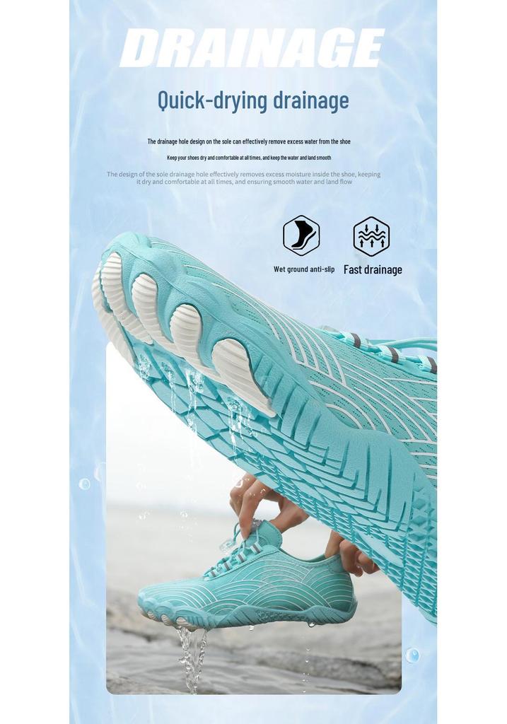 Unisex Quick-Dry Five-Finger Water Shoes for Beach and Trekking