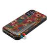 For Samsung Galaxy S25 Case with Card Holder Kickstand Flowers Design Leather Phone Cover