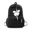 College Style Schoolbag Women's Bow Corduroy Travel Backpack