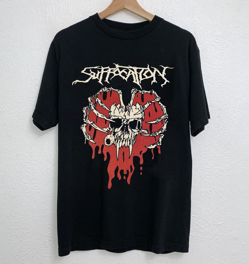

Suffocation, SUFFOCATION demo Short Sleeve Black All Size Gift Shirt Unisex T-Shirt XL