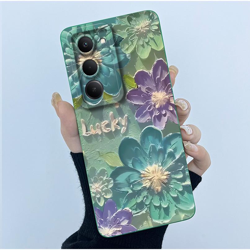 

Soft Case For Redmi 15 5G Case Fashion Simplicity Flower Liquid Silicone Back Cover For Xiaomi Redmi15 5G Protective Bumper Capa Redmi 15 5G