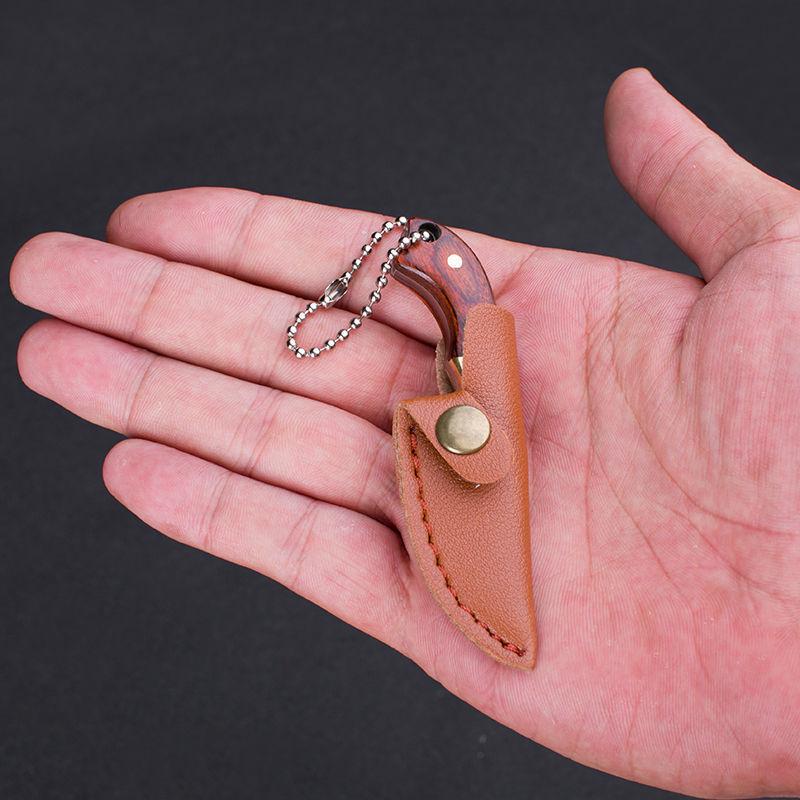 1pc Brass Wood Kitchen Fruit Knife