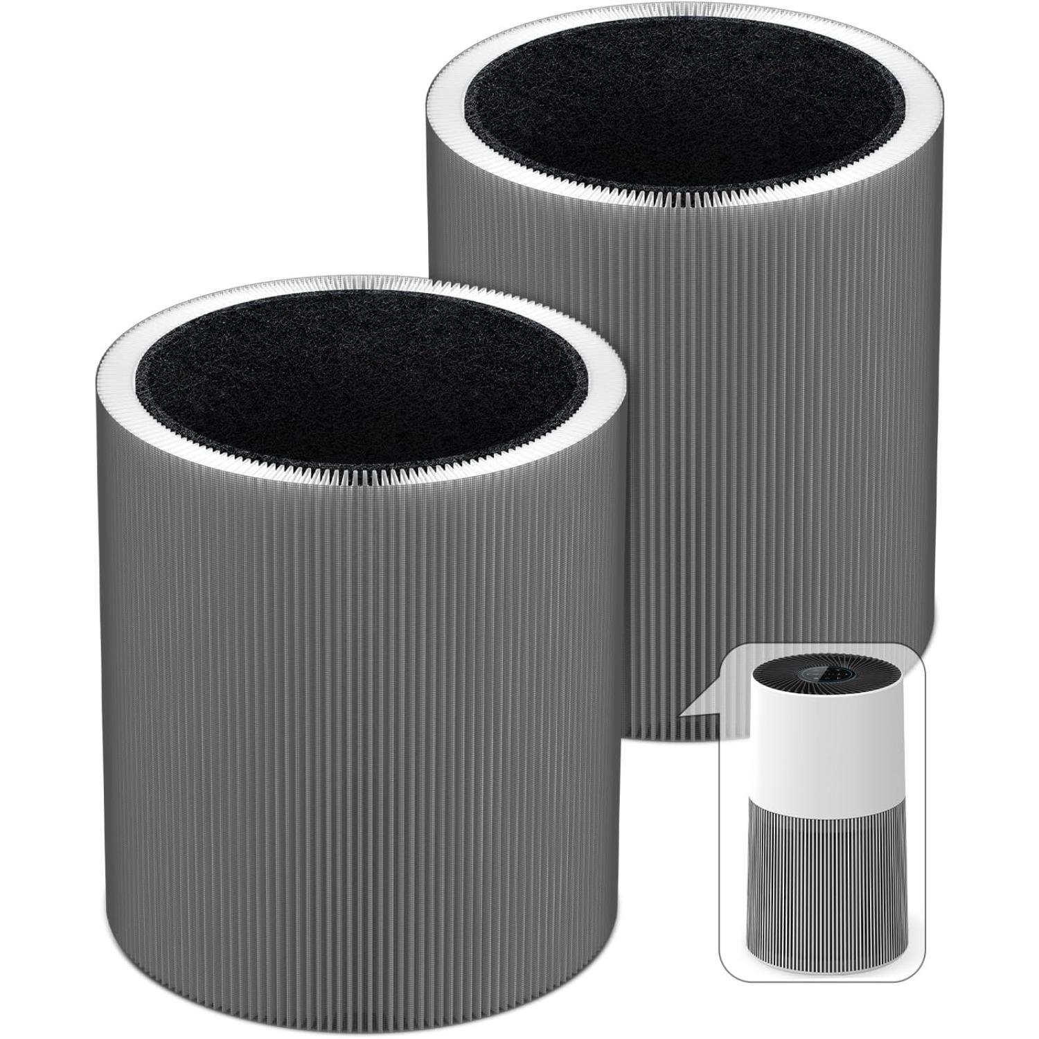 Сменный фильтр C610 (2-Pack) - Совместим с очистителем воздуха Winix C610 2-Pack серый