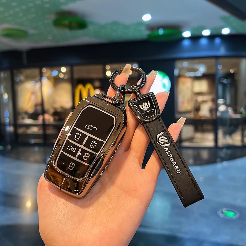 S3 Sienna Key Case 5 6 Button Hybrid Vehicles Alphard Land Cruiser 200 Key Cover Fob Holder Keyring JH3