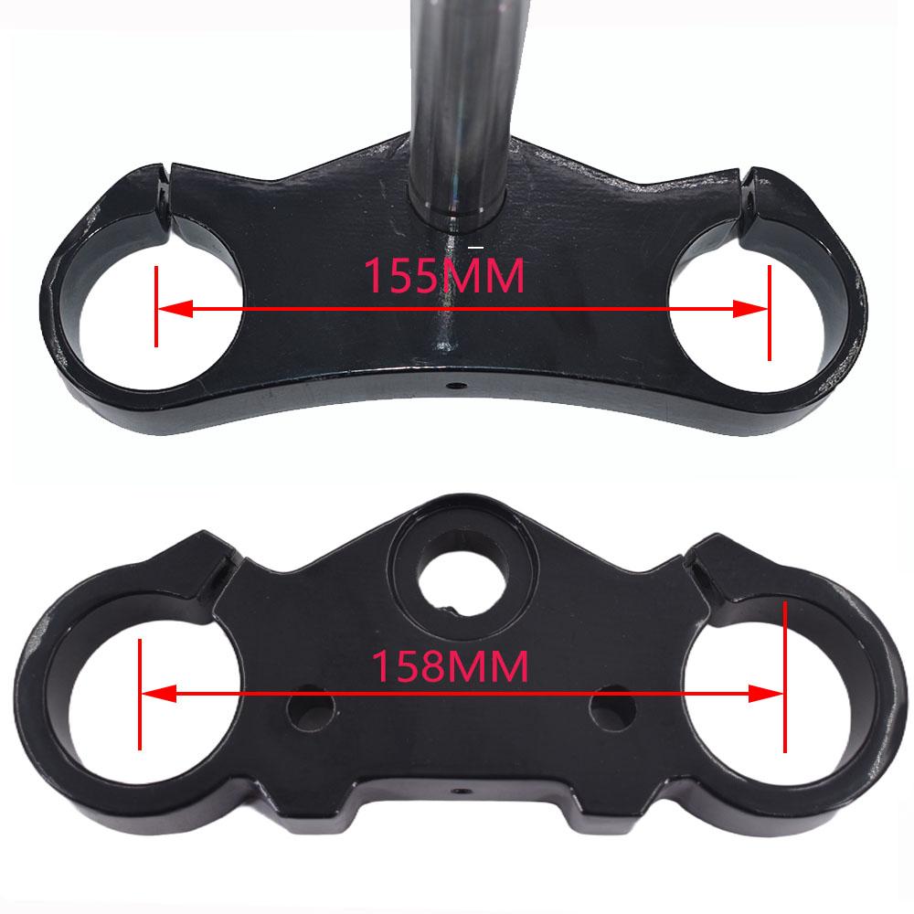 45MM Aluminum Motorcycle 22mm 7/8" Handlebar Riser Mount Bars  inverted shock absorber direction device upper and lower plate