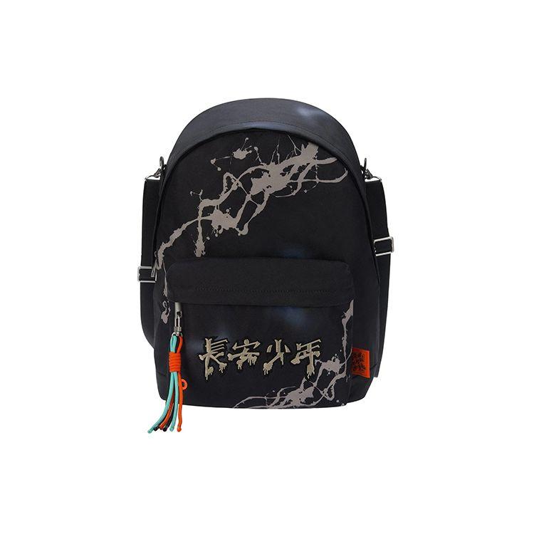 Li Ning Anti-Five Changan Youth Basketball Fashion Casual Polyester Sports Backpack Unisex Backpack Black ABSR352-1 Black