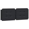 VidaXL Headboard Cushion, Padded Headboard Pillow, Indoor Bedroom Bed Accessory, Black 120 374850