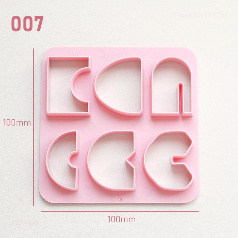 Various Shaped Clay Cutter Molds Geometry Palm Leaf Christmas Tree Polymer Clay Earrings Making Mold for Cookie Pendant Jewelry