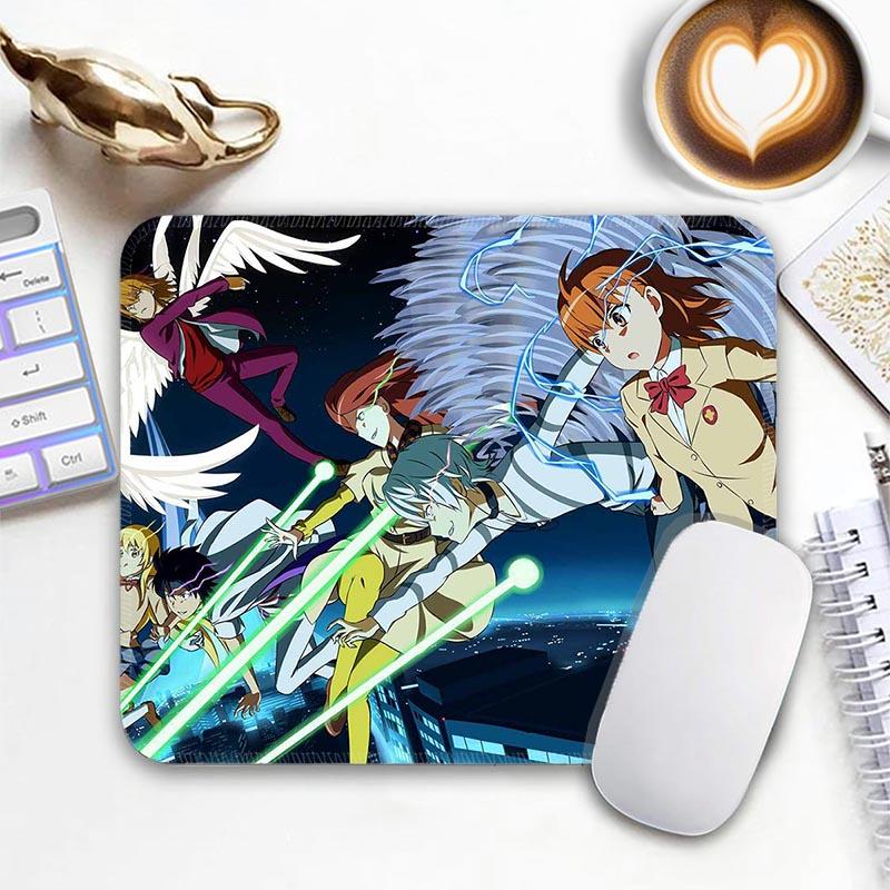 A Certain Magical I_Index Standard Anime Mouse Pad Edge Stitched Small Mousepad Gamer Travel MousePads Non-Slip Office Mousemat