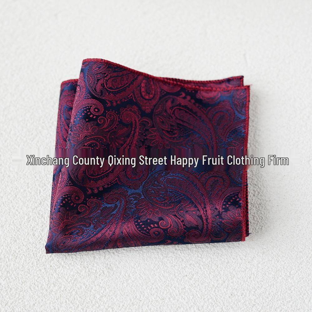 Britischer Retro-Blumen-Einstecktuch: Herren Business-Anzugtaschentuch im koreanischen Stil Formale Kleidung Accessoire