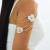 Elegant European & American Drip Oil Flower Earrings & Armlet Set