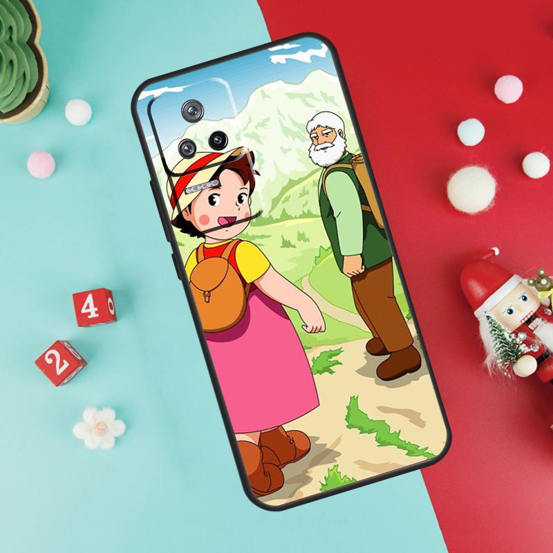Cartoon Heidi Case For Xiaomi 13 12 Lite 11T 12T Pro 12X POCO X3 X5 F5 Pro F4 X4 GT M5s C40 F3 Back Cover