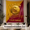 Custom Text Tapestry Galatasaray FC Print Wall Tapestry Indoor Living Room Wall Decor