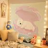 VIKAMA Cartoon Dog Cute Background Cloth Ins Style Room Decoration Tapestry Dormitory Rental Room Wall Cloth Wallpaper Decor