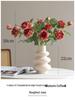 Composizione di Fiori Finti Rosa con Bordi Bruciati Retrò per Decorazione del Soggiorno o del Tavolo da Pranzo