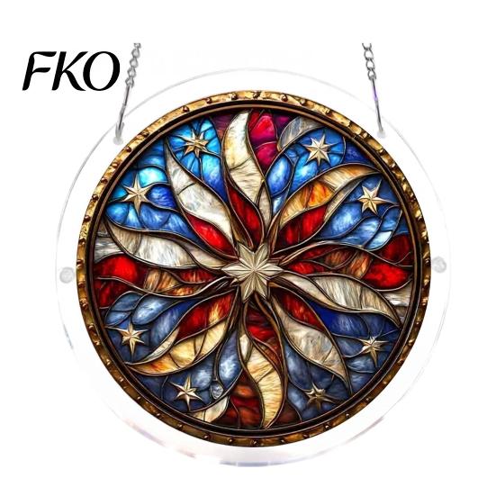 High Transparency Acrylic Art Puzzle Suncatcher, Artistic Window Hanging Ornament, 7.48 Inch Sun Suncatcher Pendant for Enthusiasts Catcher