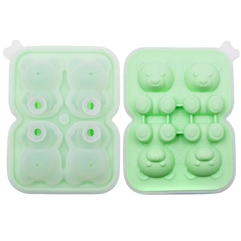 3 Grid Giant Silicone Ice Cubes Long Strip Square Whiskey Ice Tray Mold Non-Toxic Durable Ice Mold Barware Kitchen Tool Set