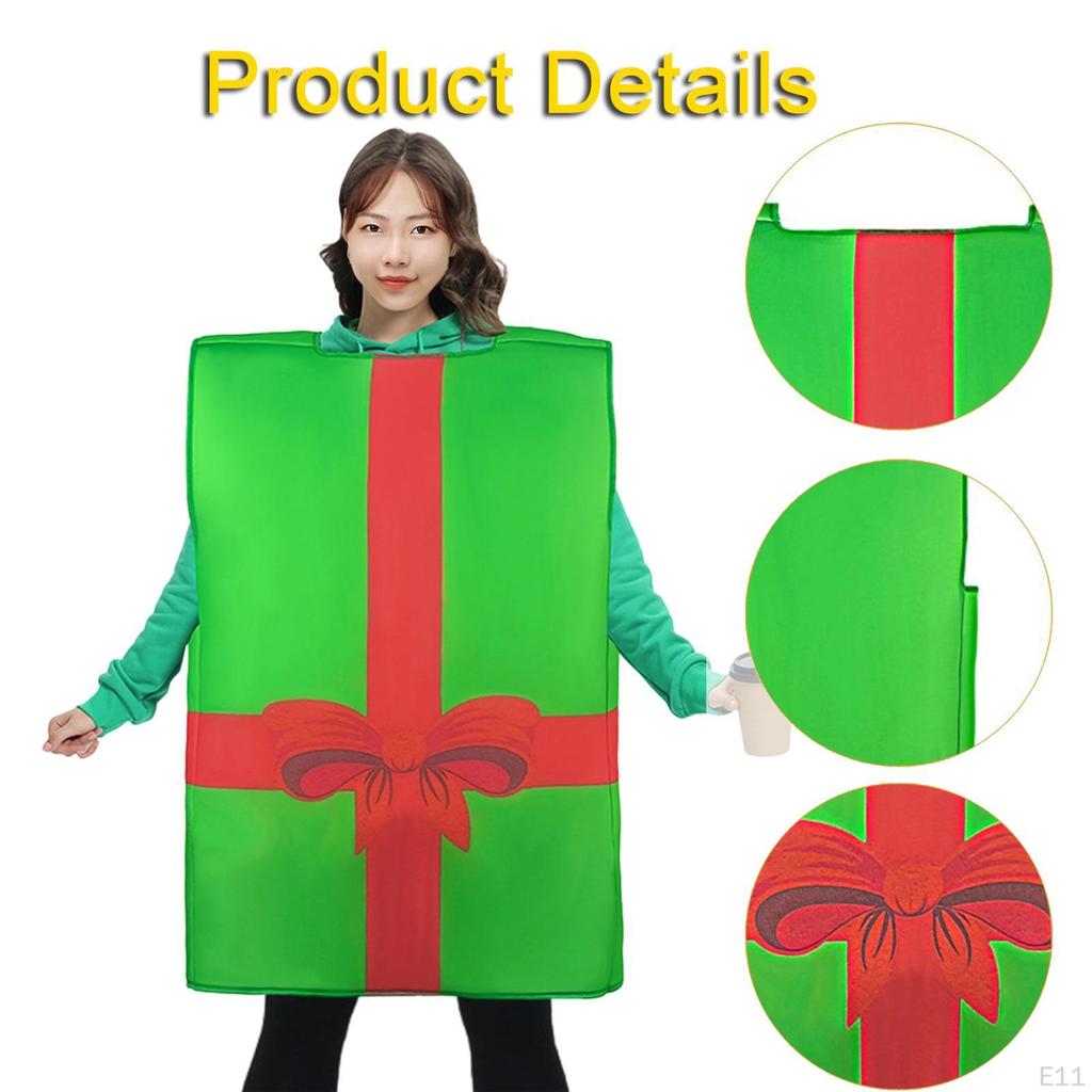 Christmas Gift Box Costume Creative Holiday Accessories for Party