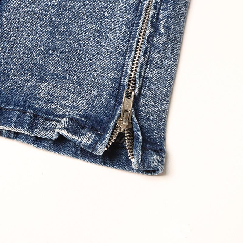 GMXIA Jeans e Pantaloni Patchwork Casual alla Moda Multitasche Organ