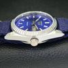 MENS VINTAGE SEIKO 5 AUTOMATIC REFURBISHED JAPAN BLUE COLOR DIAL WATCH a440594-4 Sk-a440594