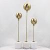 Metal Handicraft Golden Balloon Geometric Abstract Golden Ball Sculpture Metal Decorative Figurines Home Decoration Accessories