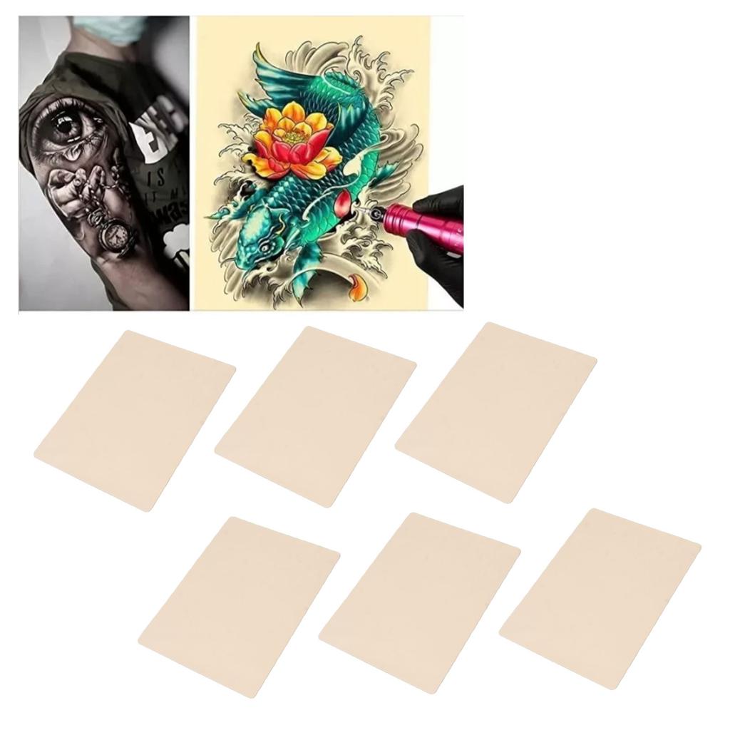 20 Sheet Practice Skin Silicone Double Side Fake Skin for Microblading Eyebrows Lips S