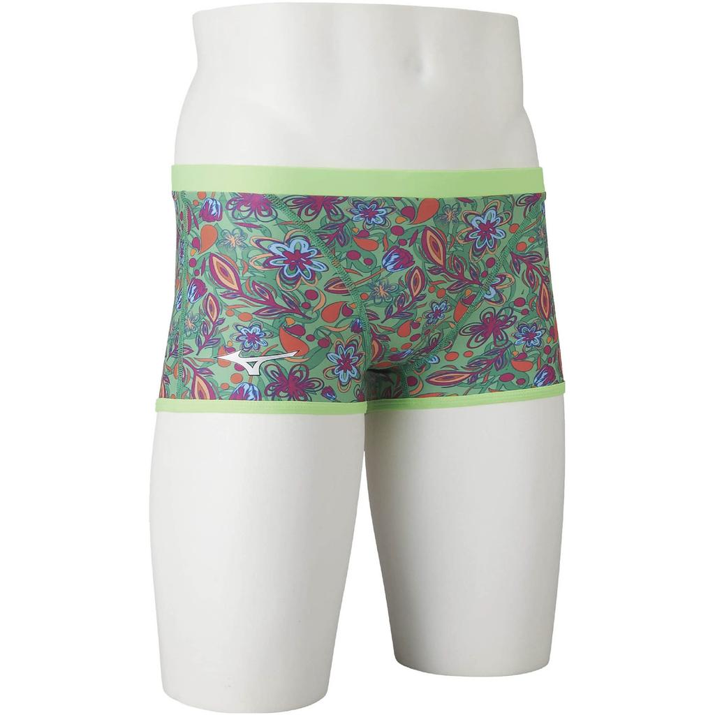 Mizuno EXER SUITS Short Spats for Competitive Swimming and Training Size XL Men's [Ri Collection] N2MB2568, (37 Lime)