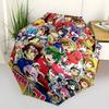1pc Digimon Characters Outdoor Umbrella - Automatic Opening/Closing, Portable 3-Fold Design, 8-Rib Iron Frame - Perfect Gift for Fans, Travelers,