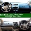 For Honda Jazz II City GD6/8 GD1/3/5 GE2/3 2002-2007 Dashmat Dashboard Cover Trument Panel Anti-Dirt Proof Pad Dash Mat