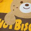 Miki House Hot Biscuits Long Sleeve Boys and T-Shirt, Girls, Yellow, 120cm, 73-5202-492