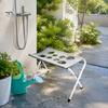 Foldable Pet Bath Stand Dog Grooming Hammock Stand, Cat 8-Hole Small Bathing Assistant Washing Station for Medium Dogs, Nail Trimming And Harness