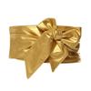 Solid Color Women's Waist Belt Long Ribbon Fashionable Leather Wide Waistband Elegant Bowknot Beautiful Design Decorative Girdle