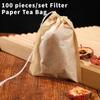 100 pieces/set Empty Filter Paper Tea Bag Multi Functional Tea Filter Bags  Coffee Foot Bath
