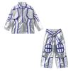 Sense of technology Children's universe laser suit Robot dance suit Trend future catwalk silver men's and women's performance suits