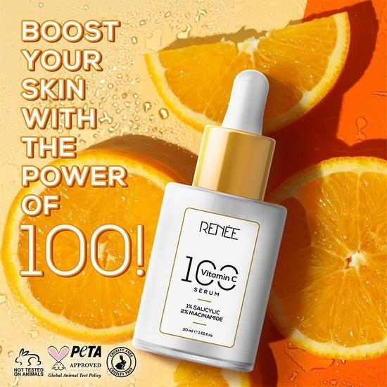 RENEE 15% Vitamin C, 1% Salicylic & 2% Niacinamide Face Serum for Glowing Skin, Reduces Dark Spots, Acne, Fine Lines  for All Skin Type - 30 Ml