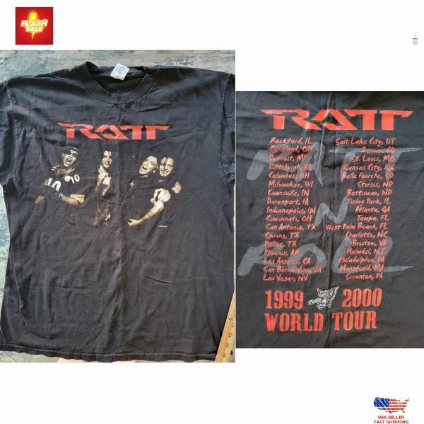 RATT Concert T-shirt Tour 1999 XL 22x29 Very Rare last tour XXXXL