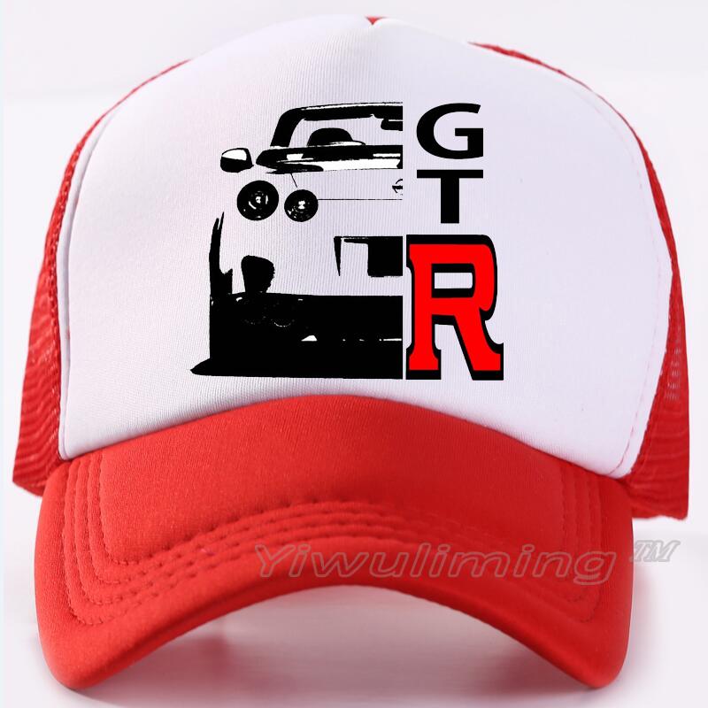 Custom Gtr Logo Print Mesh Trucker Cap Unisex Cap Casual Plain Baseball Cap Adjustable Snapback Hats For Women Men Trucker Cap