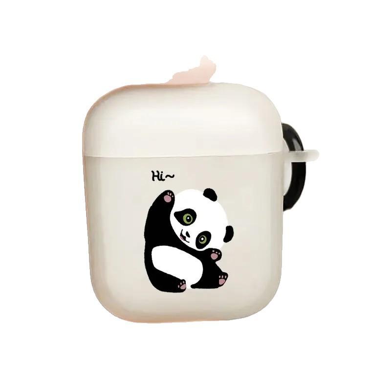 Fluorescent Panda Pattern Applies To AirPods 1/1st Generation Protective Case Apple Pro/1 Wireless Bluetooth Headset