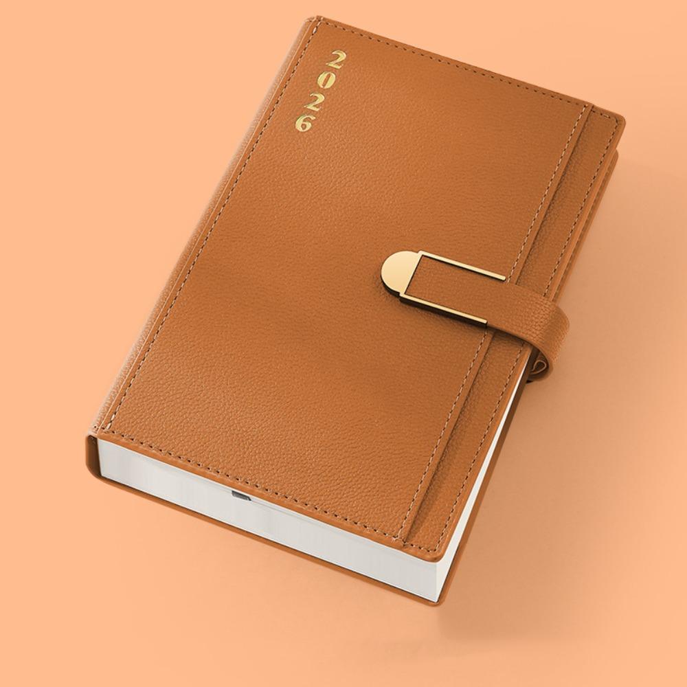 

А5 2026 Ежедневник Список дел Ежедневный планировщик Портативный блокнот Агенда Студенты коричневый